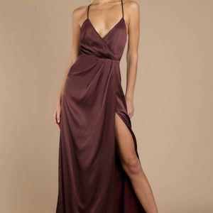 NWT Forever In Your Dreams Satin Maxi Dress
